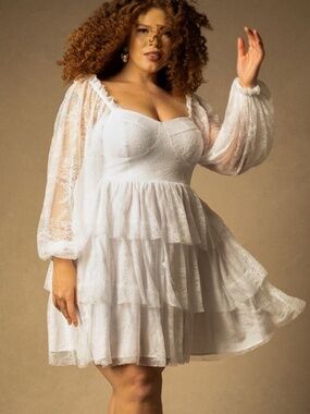 Bridal by ELOQUII Lace Tiered